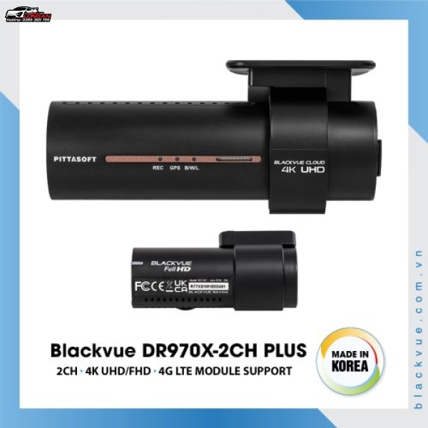 CAMERA HÀNH TRÌNH Ô TÔ CAO CẤP 4K BLACKVUE DR970X-2CH