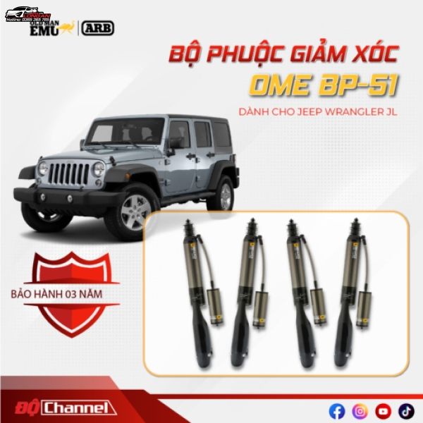 Phuộc BP51 Jeep Wrangler JL